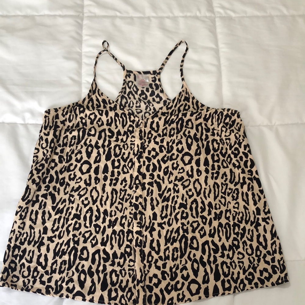 No Boundaries Leopard Print Camisole in Black and Tan